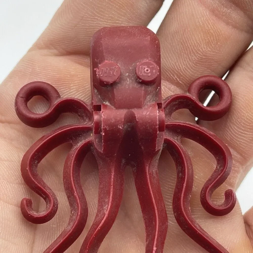 Lego Dark Red Octopus Minfigure 60090 60095 60165 60167 Retired CMF Bundle Lot